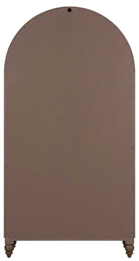 Liberty Furniture Americana Farmhouse Black/Dusty Taupe Arched Display Cabinet-4