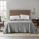Olliix by True North by Sleep Philosophy Micro Fleece Grey Full/Queen Blanket-2