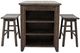 Jofran Inc. Madison County 3-Piece Brown Counter Table Set-2