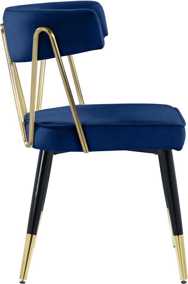 Meridian Furniture Rheingold Navy Velvet Dining Chair-3