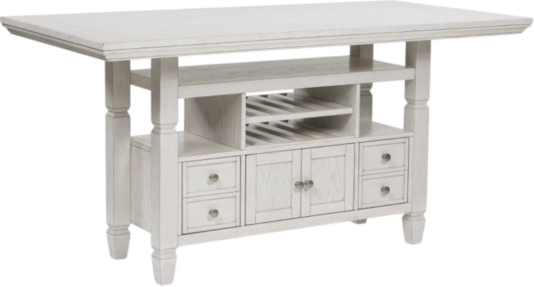 Signature Design by Ashley® Robbinsdale Antique White Counter Height Dining Table