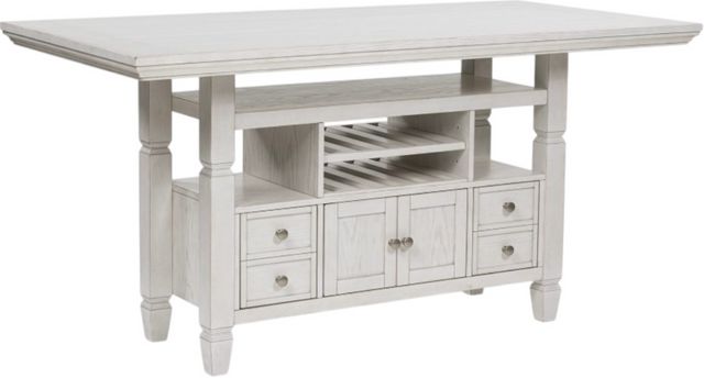 Signature Design by Ashley® Robbinsdale Antique White Counter Height Dining Table