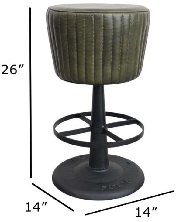 Nest Home Collections Mushroom Black/Green Counter Stool-2