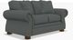 La-Z-Boy® Pembroke Grey Loveseat with Brass Nailhead Trim-0