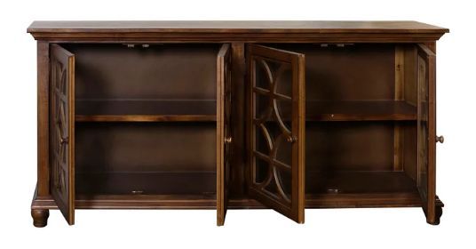 StyleCraft Brown Half Circle Design Sideboard-1
