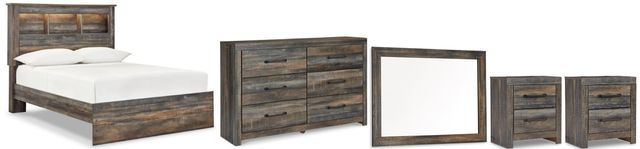 Signature Design by Ashley® Drystan 5-Piece Multi Full Bookcase Bed Set-0