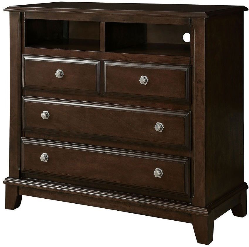 Furniture of America® Litchville  Brown Cherry Media Chest