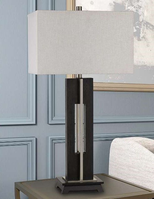 Cal® Lighting & Accessories Glenview Black/Expresso Table Lamp-1