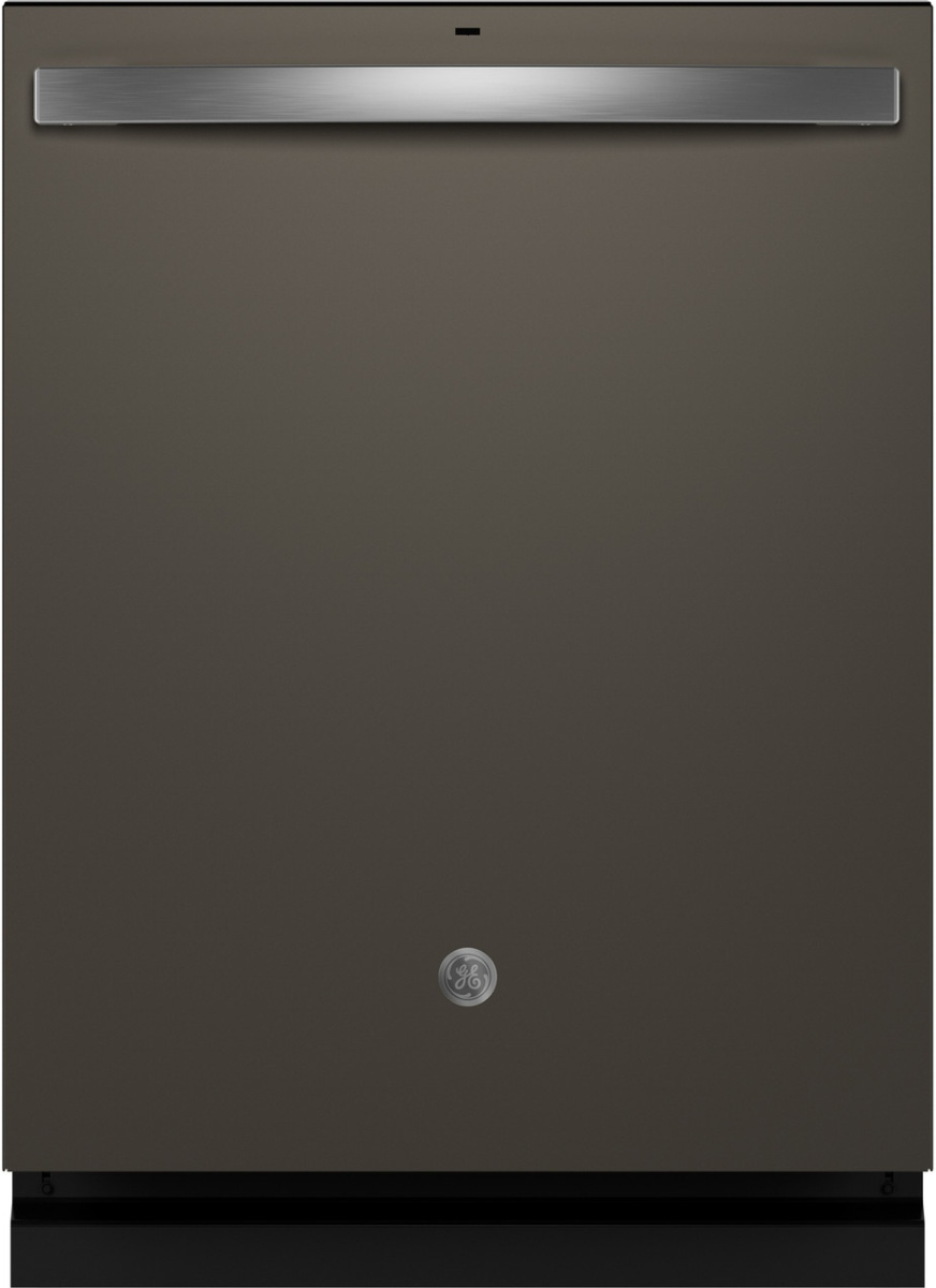 GE® ENERGY STAR® 24" Fingerprint Resistant Slate Top Control Built In Dishwasher with Sanitize Cycle