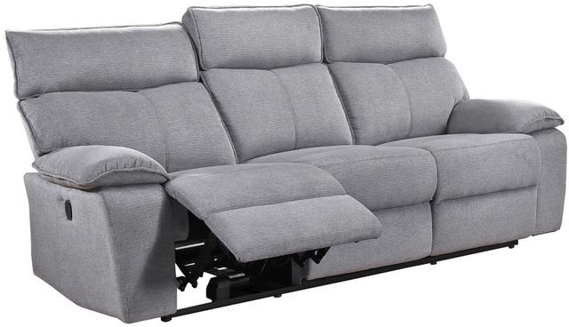 Mazin Furniture Casper Grey Manual Double Reclining Sofa-1