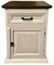 Million Dollar Rustic Brown/Frosted White Gun Nightstand-0