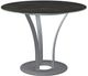 Amisco Customizable Dalia Italian Porcelain Round Table with Metal Turnip Base-0