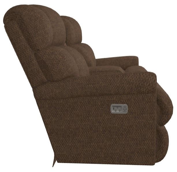 La-Z-Boy® Pinnacle Espresso Power Wall Reclining Loveseat with Headrest and Console-2