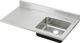 Elkay Lustertone® Classic Lustrous Satin 48" x 25" x 7-1/2" 3-Hole Single Bowl Sink Top with Left Drainboard-0