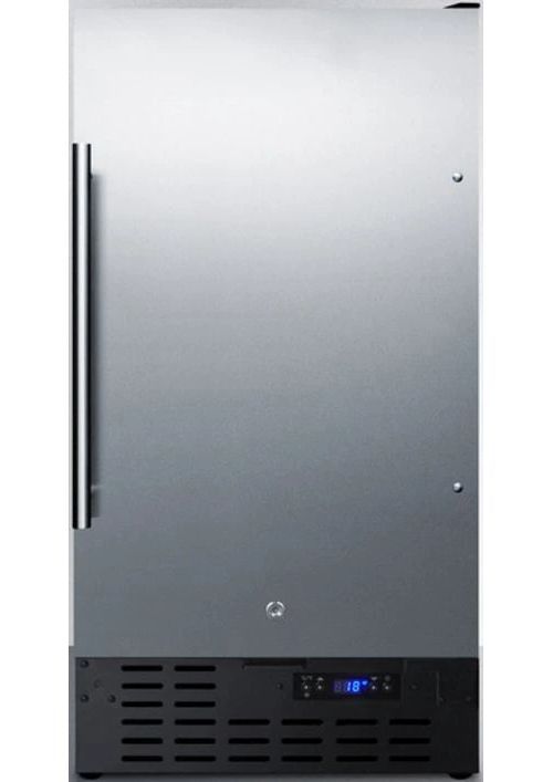 Summit® 18" 2.7 Cu. Ft. Stainless Steel Upright Freezer-0