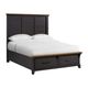 Elements International Montrose Brown/Espresso King 3pc Panel Storage Bedroom Group-1