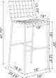 Coaster® Adelaide Brown/Chrome Bar Stool-2