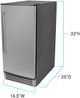 Avanti® Elite Series 15" 49 lb. Stainless Steel Ice Maker-3