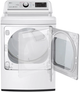 LG 7.3 Cu. Ft. White Front Electric Dryer-1