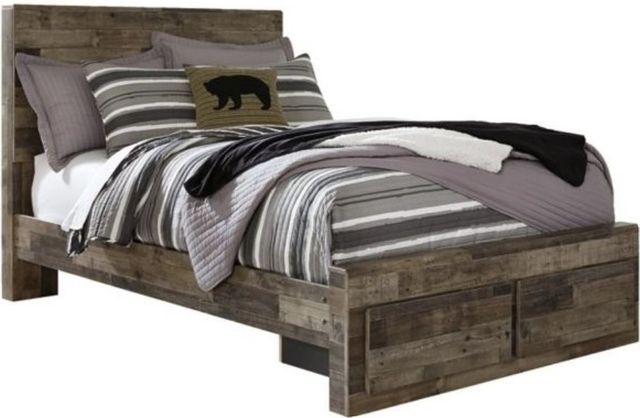 Benchcraft® Derekson 5-Piece Multi Gray Full Youth Storage Panel Bed Set-1