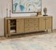 Flexsteel® Reed Driftwood Oak Large Entertainment Console-1