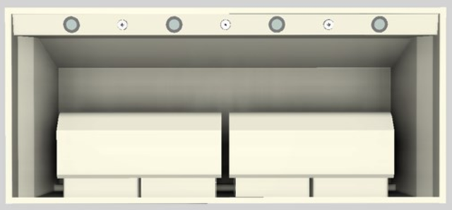 Vent-A-Hood® Designer Series 54" Biscuit Wall Mounted Range Hood-3