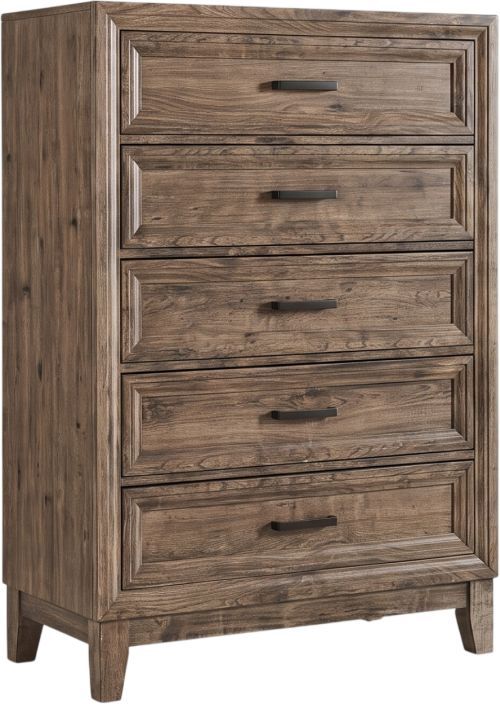 Liberty Furniture Ridgecrest 4-Piece Cobblestone California King Panel Bedroom Set-3