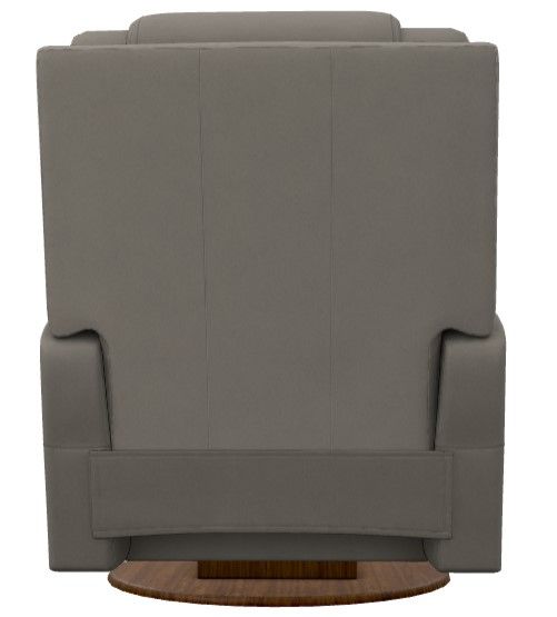 La-Z-Boy® Sparrow Dove Gray Leather Manual Swivel Gliding Recliner-4