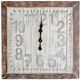 Crestview Collection Time Square Brown/Off-White Wall Clock -0