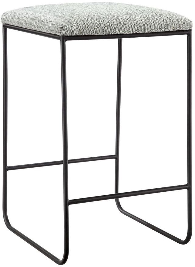 Olliix by Martha Stewart Grey/Black Hastings Counter Stool-0