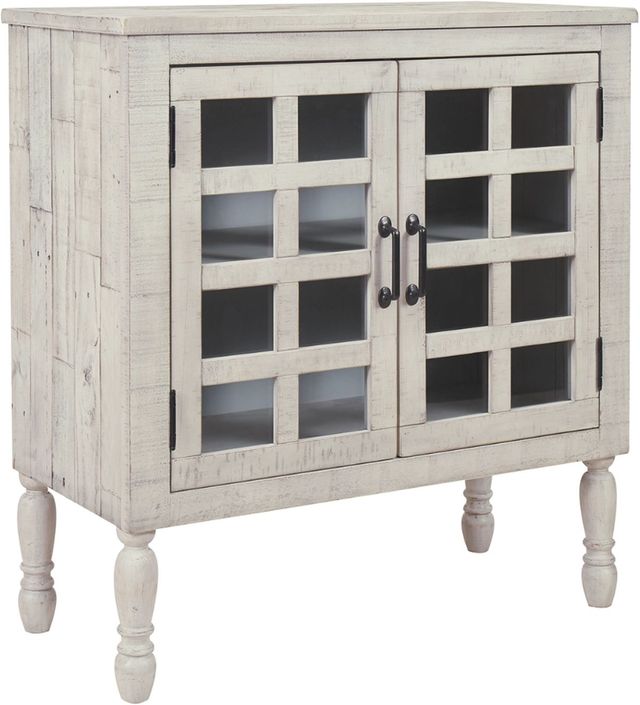 Signature Design by Ashley® Falkgate Whitewash Accent Cabinet-2