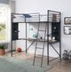 ACME Furniture Cordelia Antique Oak/Sandy Black Twin Loft Bed with Desk-3