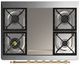 Ilve® Majestic III 36" Stainless Steel Pro Style Dual Fuel Natural Gas Range with Solid Door and Brass Trim-2