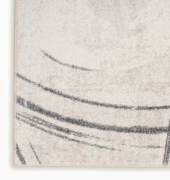 Nourison Home™ Astra Machine Washable Silver Blue 5'x7' Area Rug-2