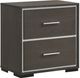 Crown Mark Sharpe Gray Nightstand-0