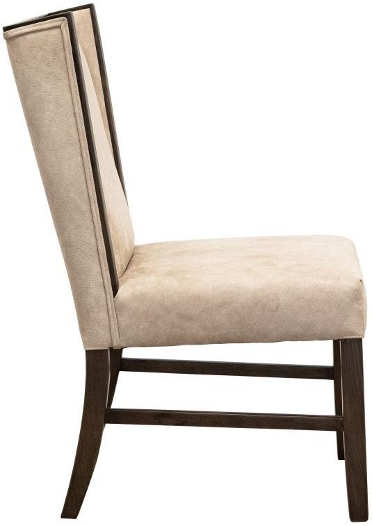 International Furniture Direct Forge Brown/Ivory Upholstered Dining Side Chair-2