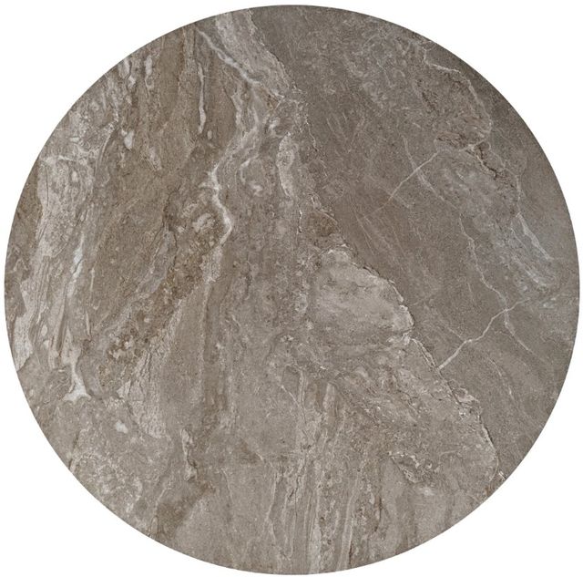 Jofran Inc. Sierrafina Sable Stone Round Dining Table with Brown Base-3