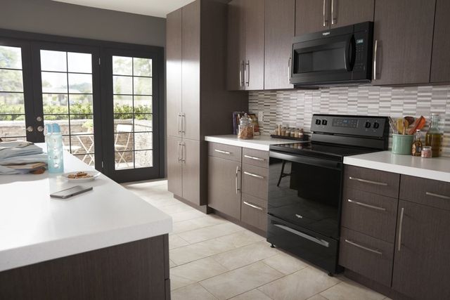 Whirlpool® 1.7 Cu. Ft. Black Over the Range Microwave-6