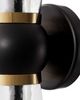 Currey & Company Byford Bronze/Clear Bath Wall Sconce-3