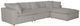 Jackson Furniture Posh 4-Piece Dove Modular Sectional-0