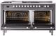 Ilve® Professional Plus II 60" Graphite Matte Pro Style Dual Fuel Range-1