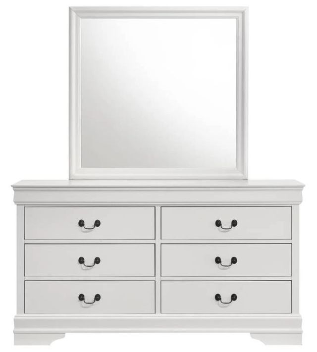 Coaster® Louis Philippe White Dresser and Mirror-1