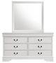 Coaster® Louis Philippe White Dresser and Mirror-1
