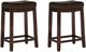 Linon Claridge 2-Piece Brown Counter Stool Set-0