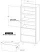International Furniture Direct Savia Brown 2-Drawer Bookcase-2