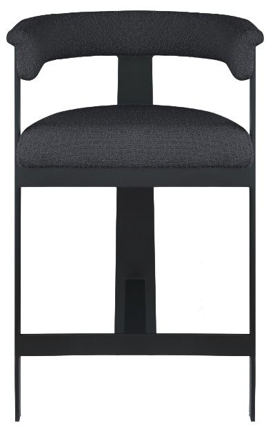 Meridian Furniture Romeo Black/Matte Black Counter Stool-1