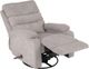 Titus Furniture Beige Swivel Rocker Recliner Chair-0