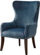 Olliix by Madison Park Blue Hancock Button Tufted Back Accent Chair-1