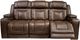 Signature Design by Ashley® Mestrino Hickory Power Reclining Sofa with Adjustable Headrest -3