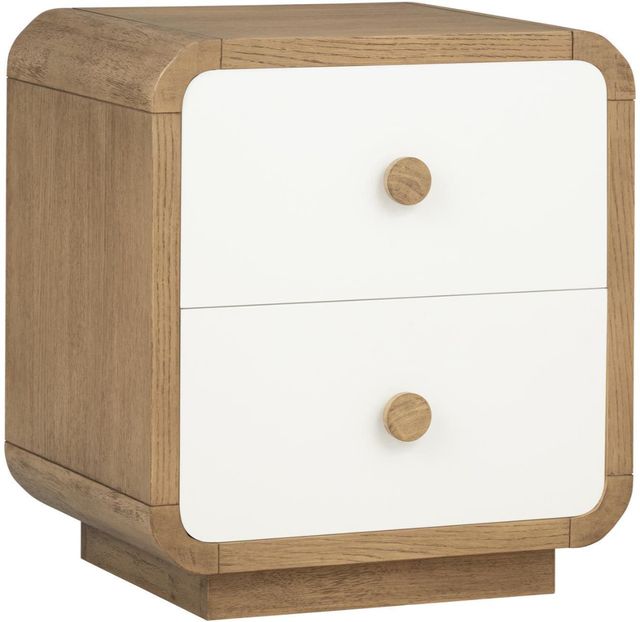 Legacy Kids Teen Margot Cloud White/Desert Oak Youth Nightstand-0